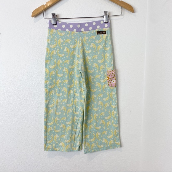 Matilda Jane Other - Matilda Jane Girls Casual Green Patterned Pants sz 6